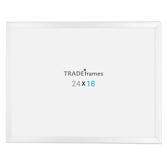 18x24 TRADEframe White Snap Frame 18x24 - 1.25 inch profile - Snap Frames Direct