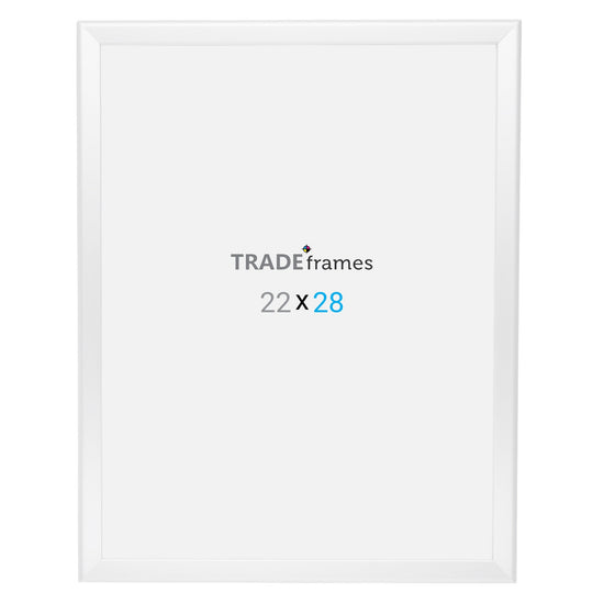 22x28 TRADEframe White Snap Frame 22x28 - 1.25 inch profile - Snap Frames Direct