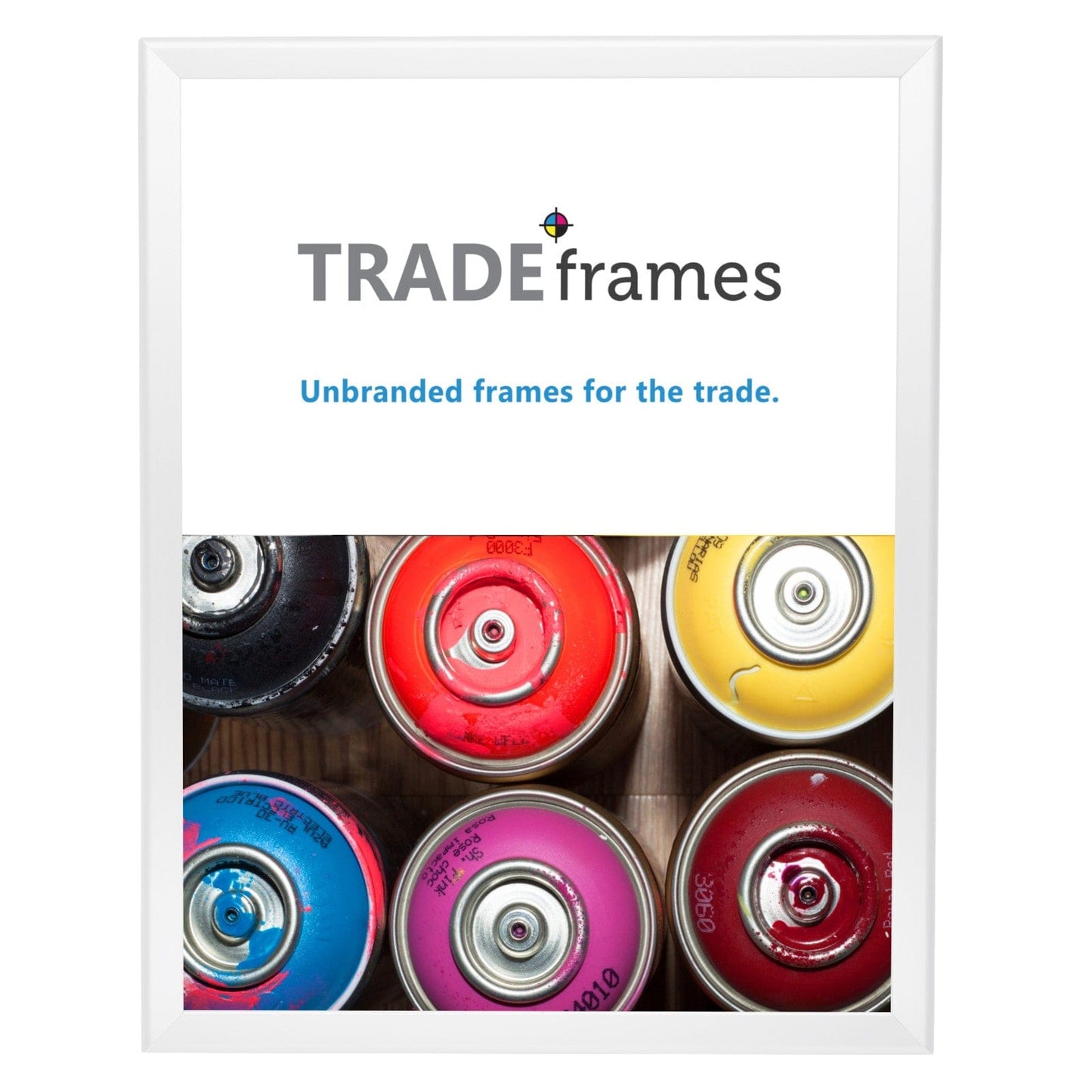 22x28 TRADEframe White Snap Frame 22x28 - 1.25 inch profile - Snap Frames Direct