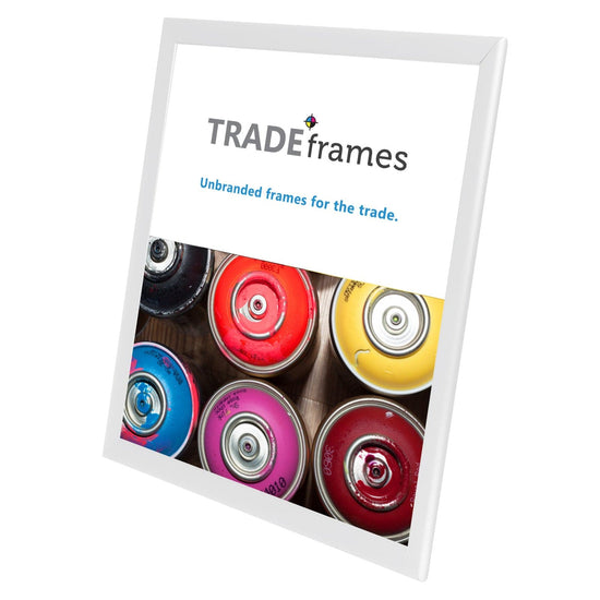 22x28 TRADEframe White Snap Frame 22x28 - 1.25 inch profile - Snap Frames Direct