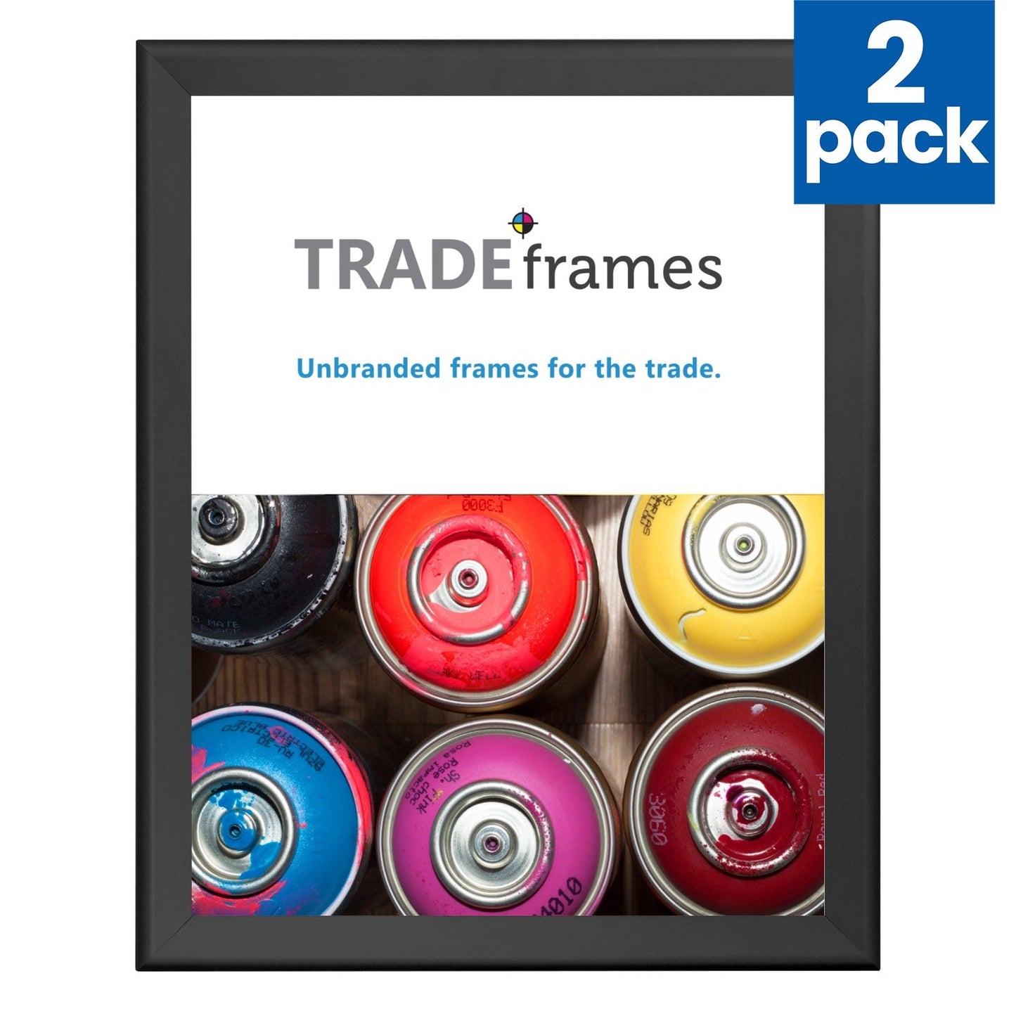 Twin-Pack Black 36x48 Poster Frame - 1.7" Profile