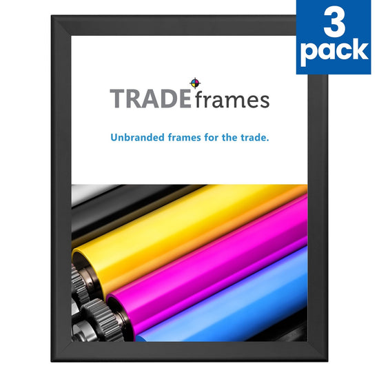 3 Case Pack of Black 36x48 Poster Frame - 1.7" Profile