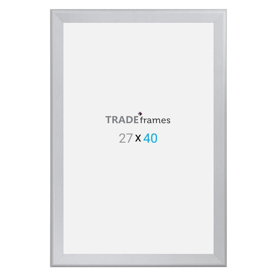 27x40 Silver TRADEframe Snap Frame - 1.7" Profile - Snap Frames Direct