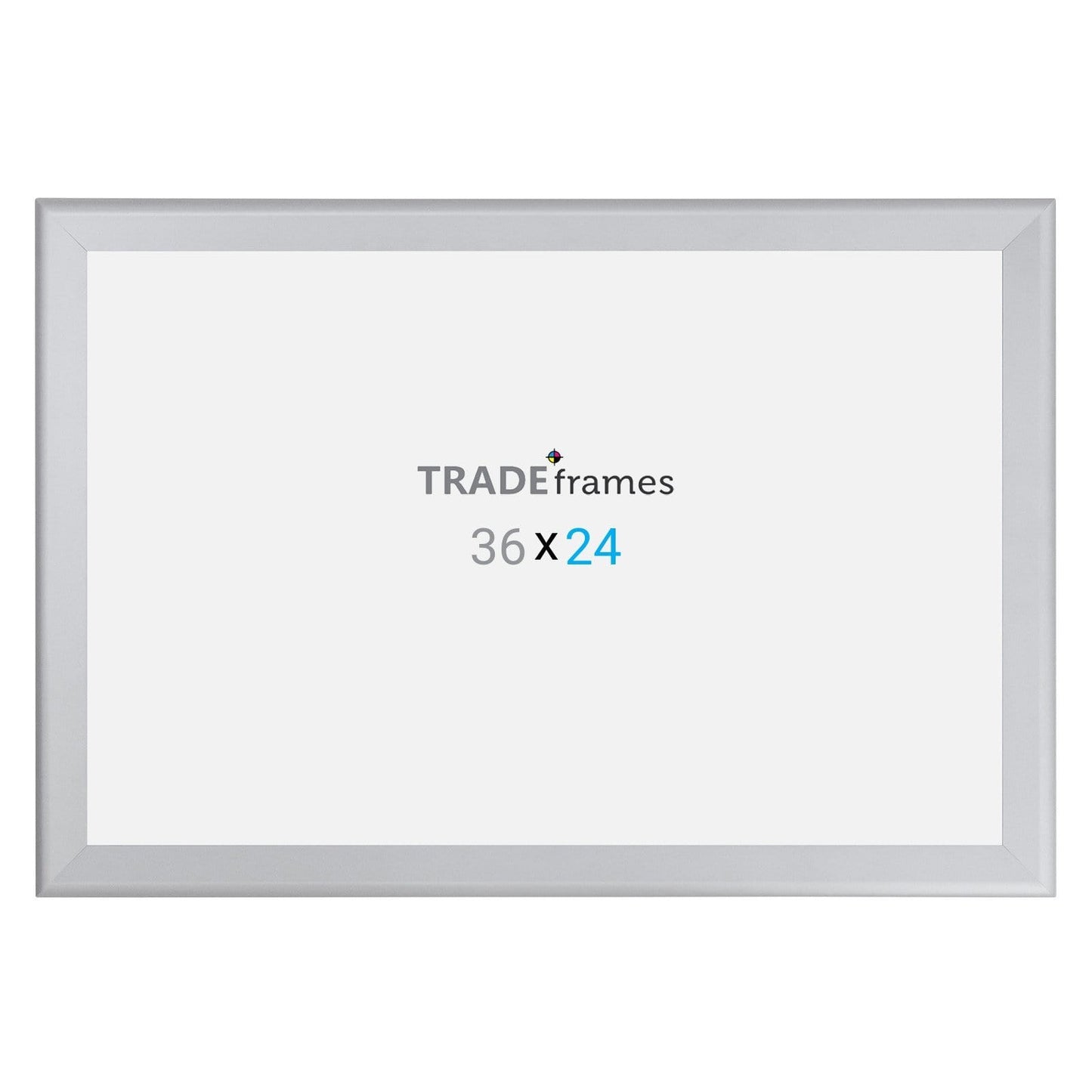 24x36 Silver TRADEframe Snap Frame - 1.7" Profile - Snap Frames Direct