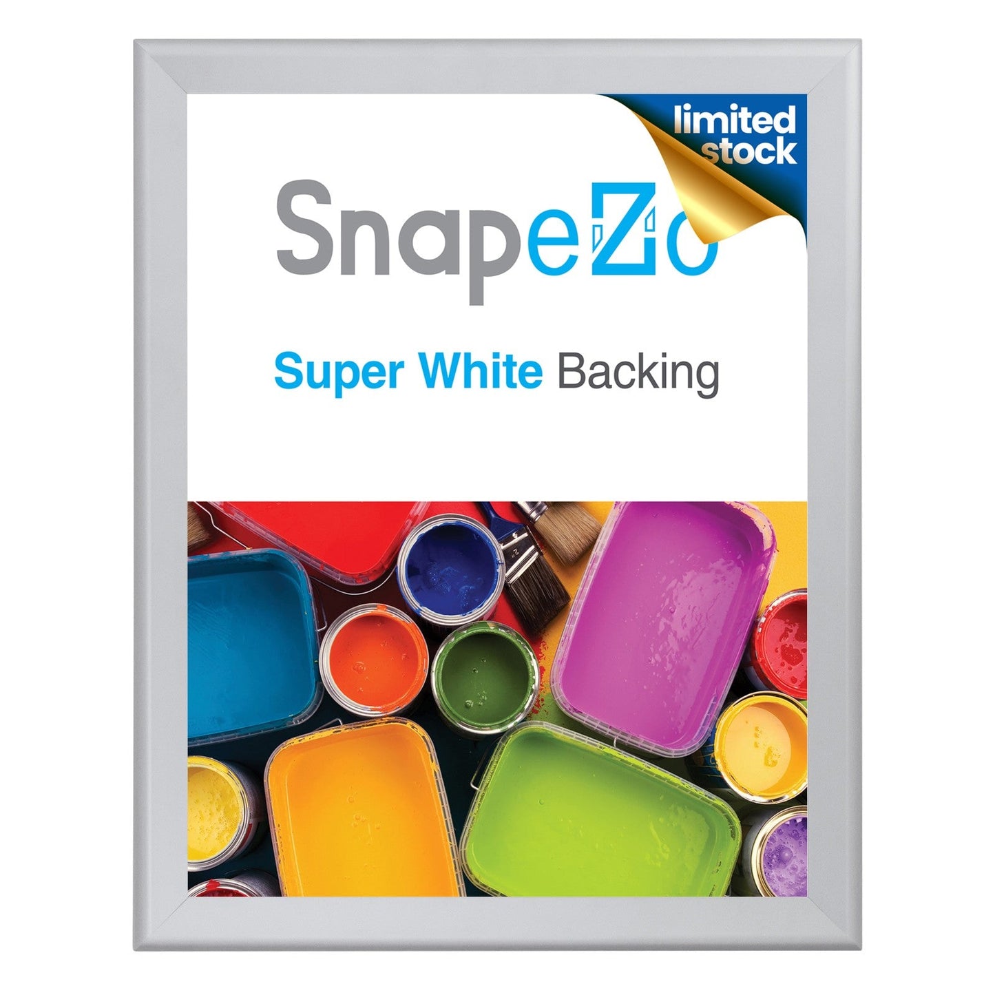 Silver 36x48 Poster Frames - 1.7" Profile