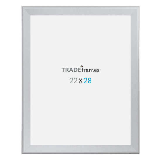 22x28 Silver TRADEframe Snap Frame - 1.7" Profile - Snap Frames Direct