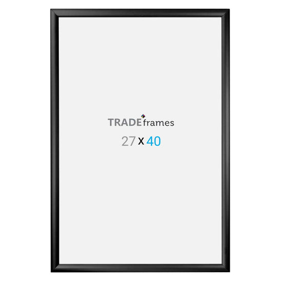 27x40 Black Snap Frame - 1.2" Profile - Snap Frames Direct