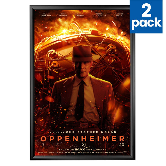 Twin-Pack Black 27x40 Movie Poster Frame - 1.2" Profile