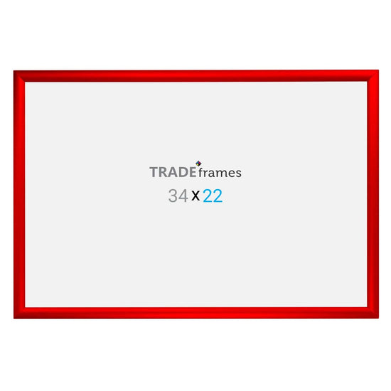 22x34  TRADEframe Red Snap Frame 22x34 - 1.2 inch profile - Snap Frames Direct