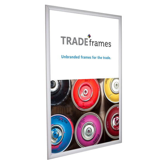 24x36 Silver Snap Frame - 1.2" Width - Snap Frames Direct