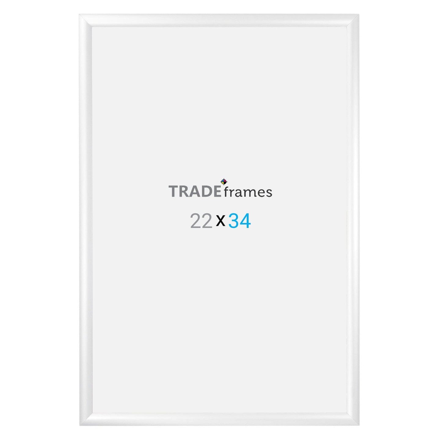 22x34 TRADEframe White Snap Frame 22x34 - 1.2 inch profile - Snap Frames Direct