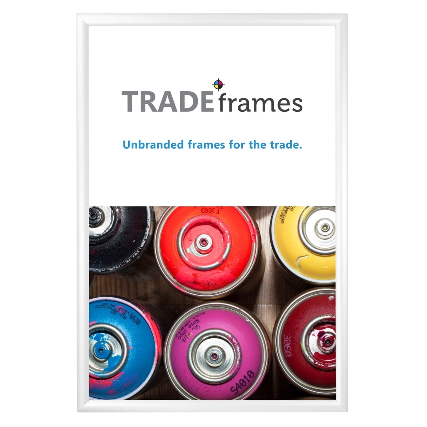 22x34 TRADEframe White Snap Frame 22x34 - 1.2 inch profile - Snap Frames Direct