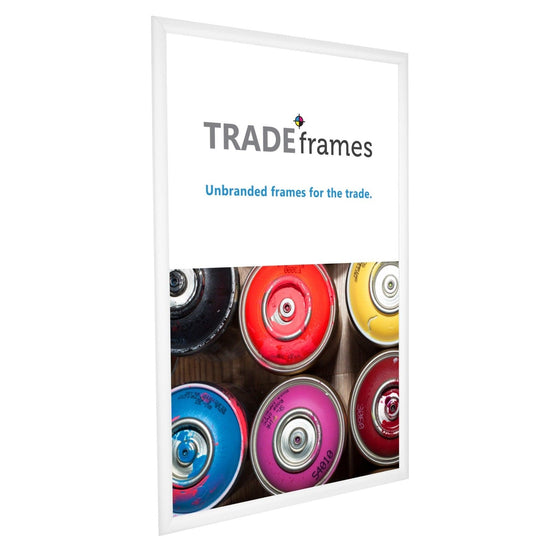 22x34 TRADEframe White Snap Frame 22x34 - 1.2 inch profile - Snap Frames Direct