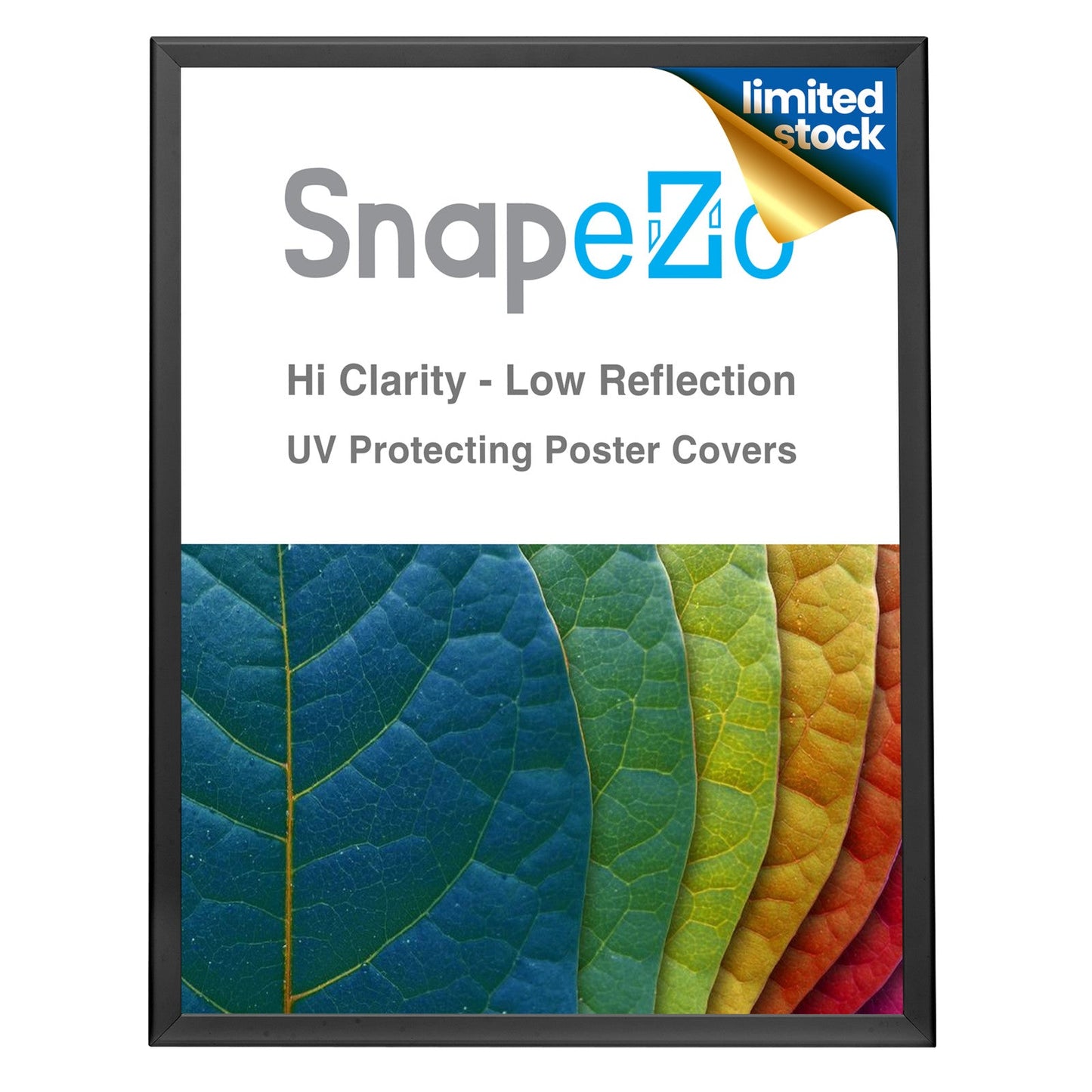 Black 24x30 Poster Frame - 1.25" Profile