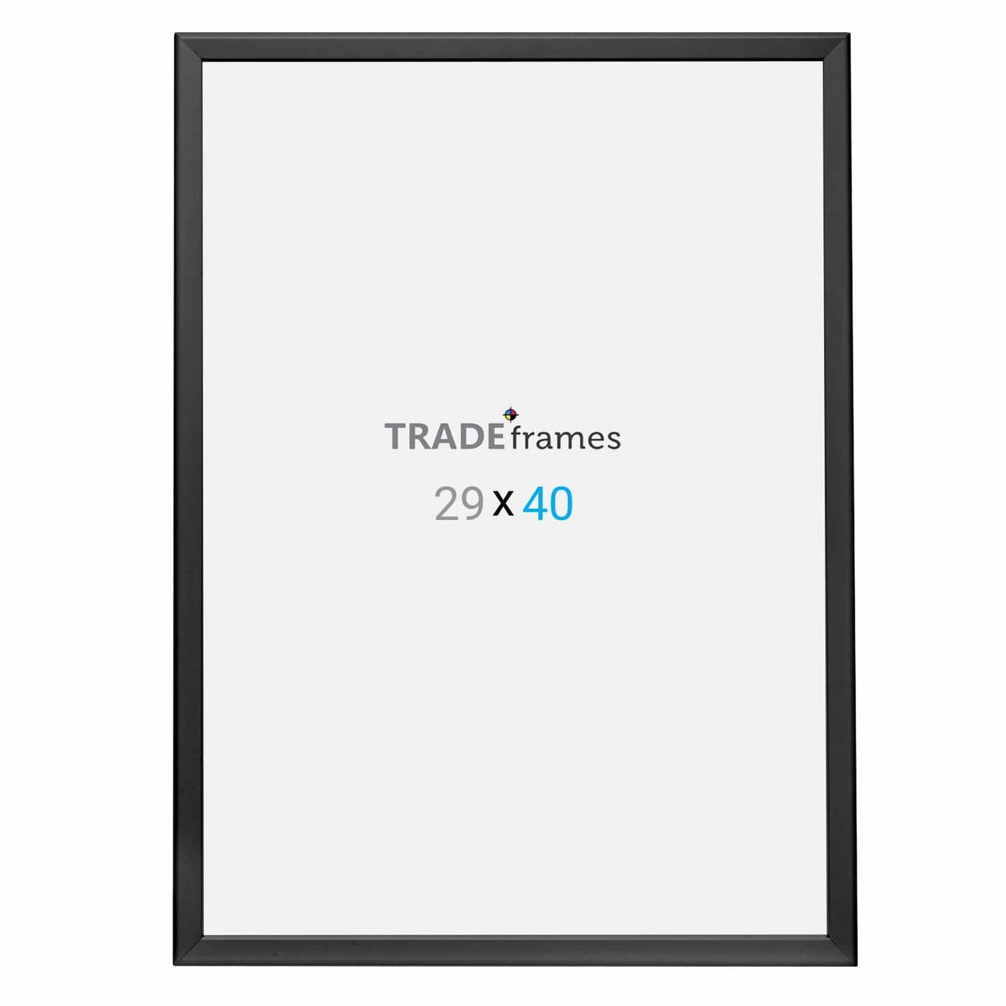 29x40 Black Snap Frame - 1.25" Profile - Snap Frames Direct