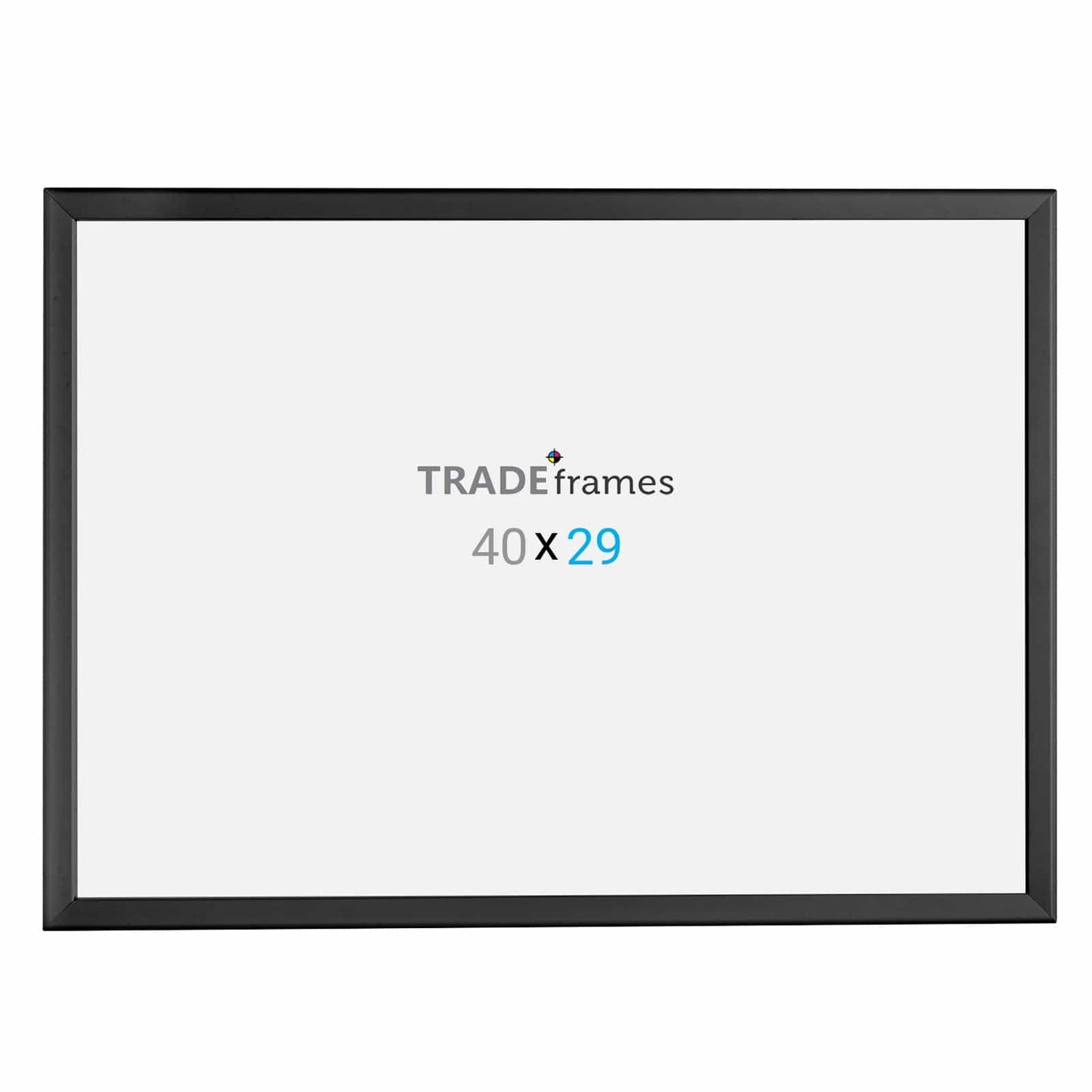 29x40 Black Snap Frame - 1.25" Profile - Snap Frames Direct