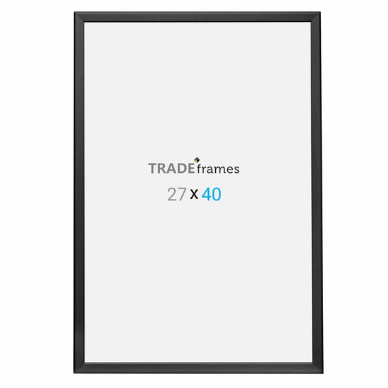 27x40 Black Movie Poster Frame 1.25 Inch - Snap Frames Direct