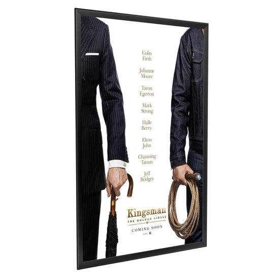 3 Case Pack of Black 27x40 Movie Poster Frame - 1.25" Profile