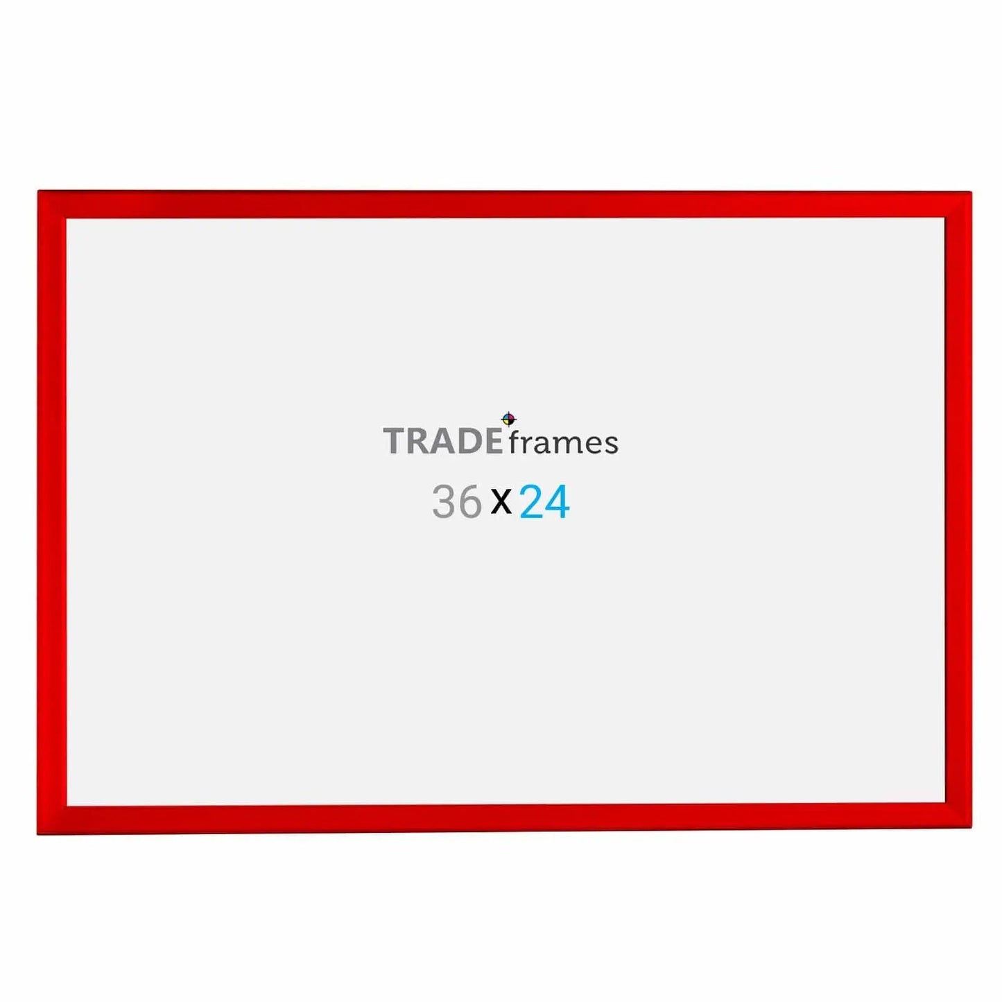 24x36 Inches Red Snap Frame - 1.25" Profile - Snap Frames Direct