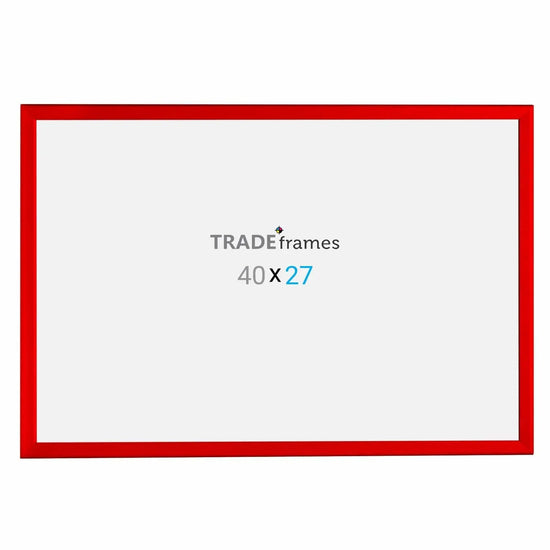 27x40 Red Snap Frame - 1.25" Profile - Snap Frames Direct