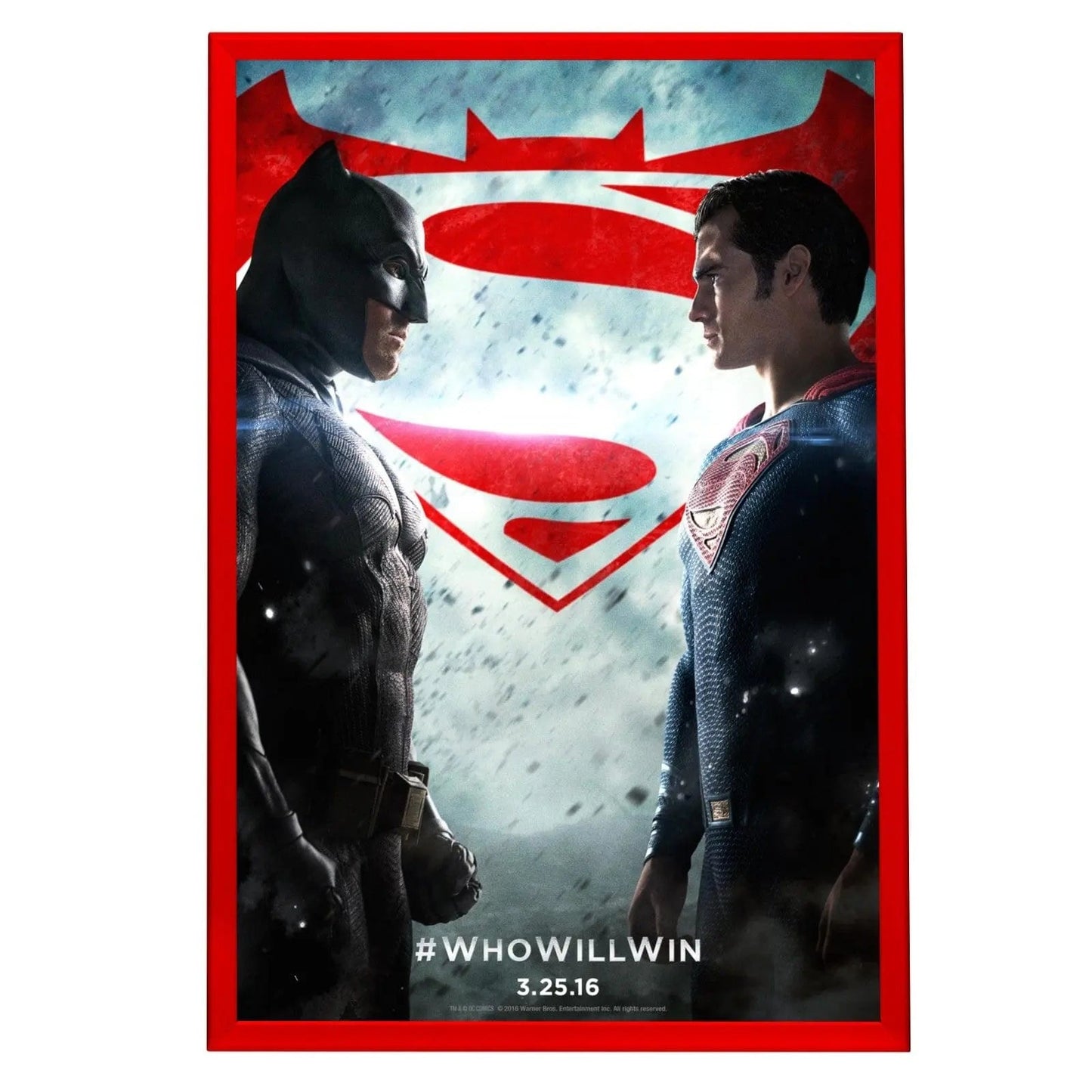 24x36 Inches Red Snap Frame - 1.25" Profile - Snap Frames Direct