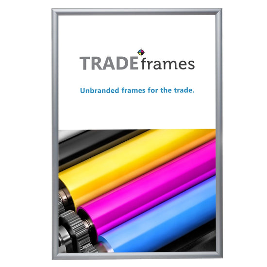 27x40 Silver Snap Frame - 1.2" Profile - Snap Frames Direct