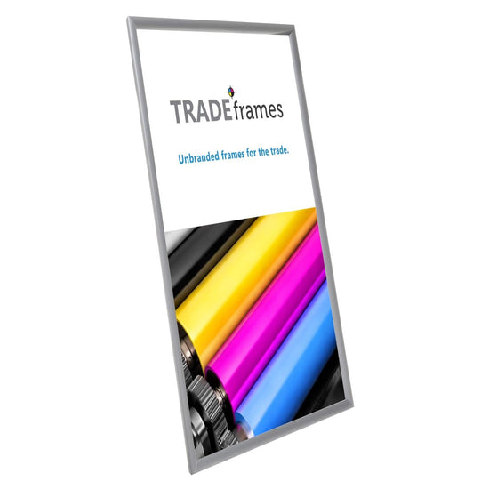 27x40 Silver Snap Frame - 1.2" Profile - Snap Frames Direct