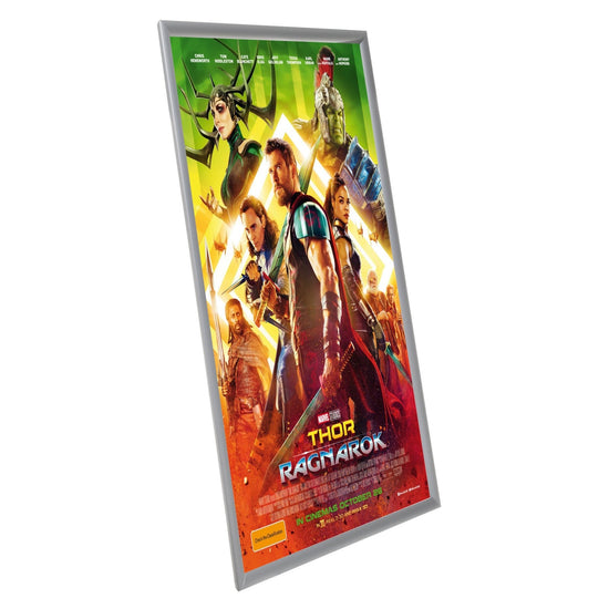 Twin-Pack Silver 27x40 Movie Poster Frame - 1.2" Profile