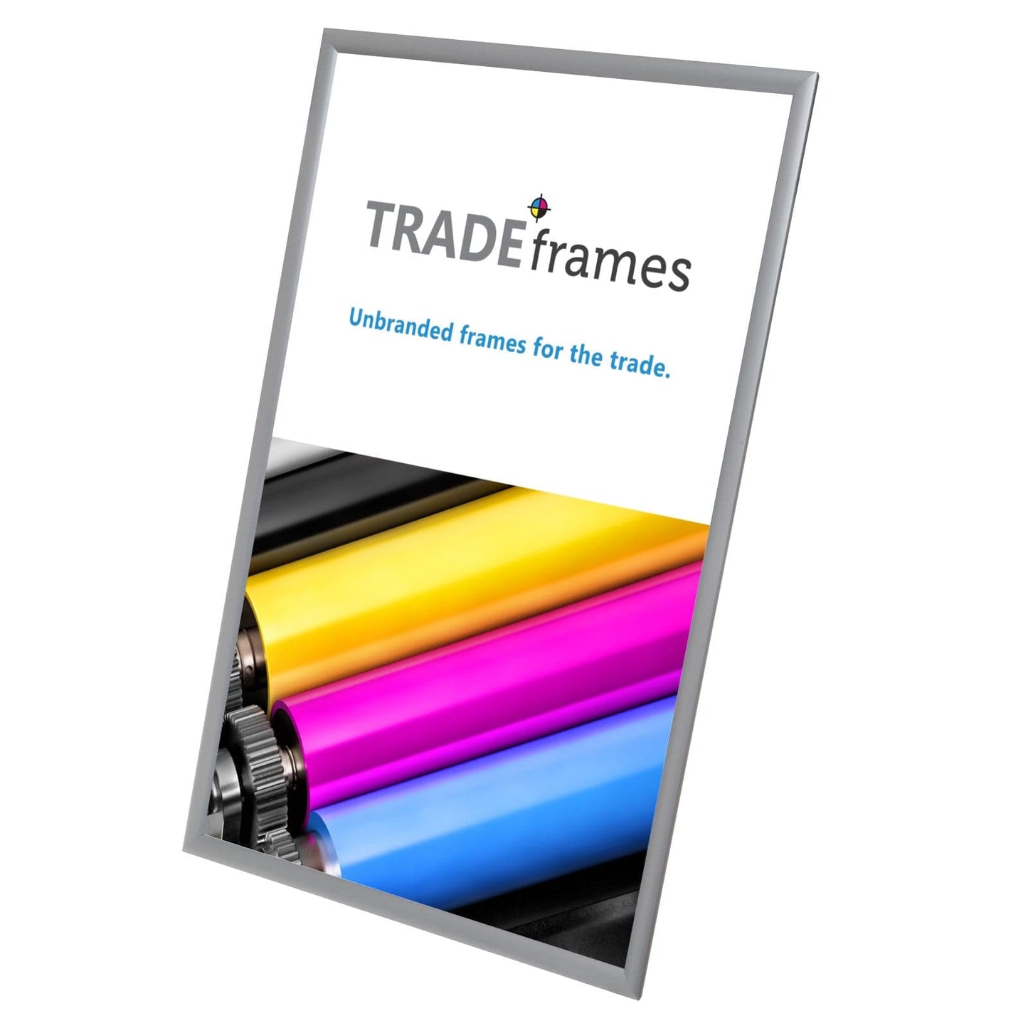 27x40 Silver Snap Frame - 1.2" Profile - Snap Frames Direct