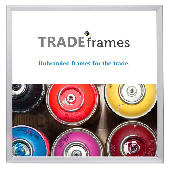 36x36  TRADEframe Silver Snap Frame 36x36 - 1.25 inch profile - Snap Frames Direct