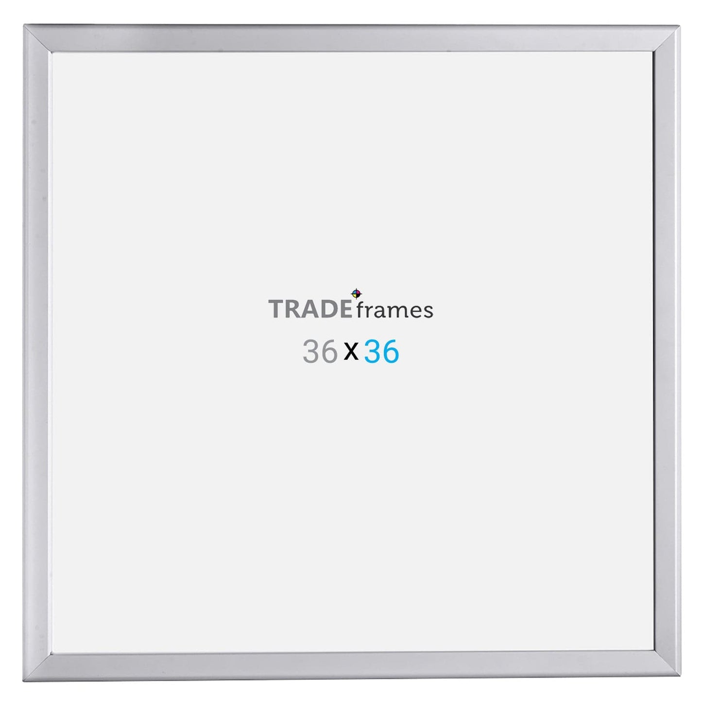 36x36  TRADEframe Silver Snap Frame 36x36 - 1.25 inch profile - Snap Frames Direct