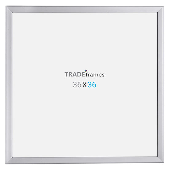 36x36  TRADEframe Silver Snap Frame 36x36 - 1.25 inch profile - Snap Frames Direct