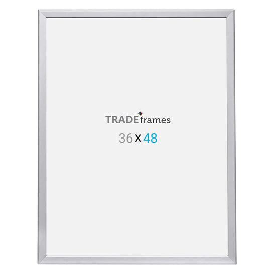 36x48 Silver Snap Frame - 1.25" Profile - Snap Frames Direct