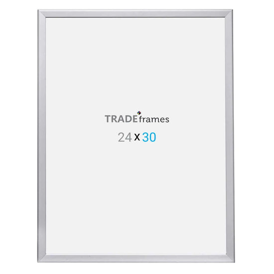 24x30 Silver Snap Frame - 1.25" Profile - Snap Frames Direct