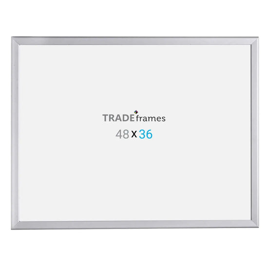 36x48 Silver Snap Frame - 1.25" Profile - Snap Frames Direct