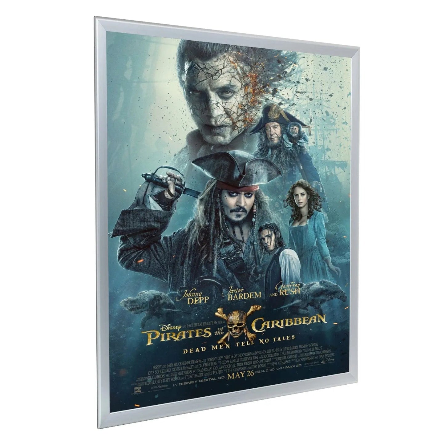 30x40 Silver Snap Frame - 1.25" Profile - Snap Frames Direct