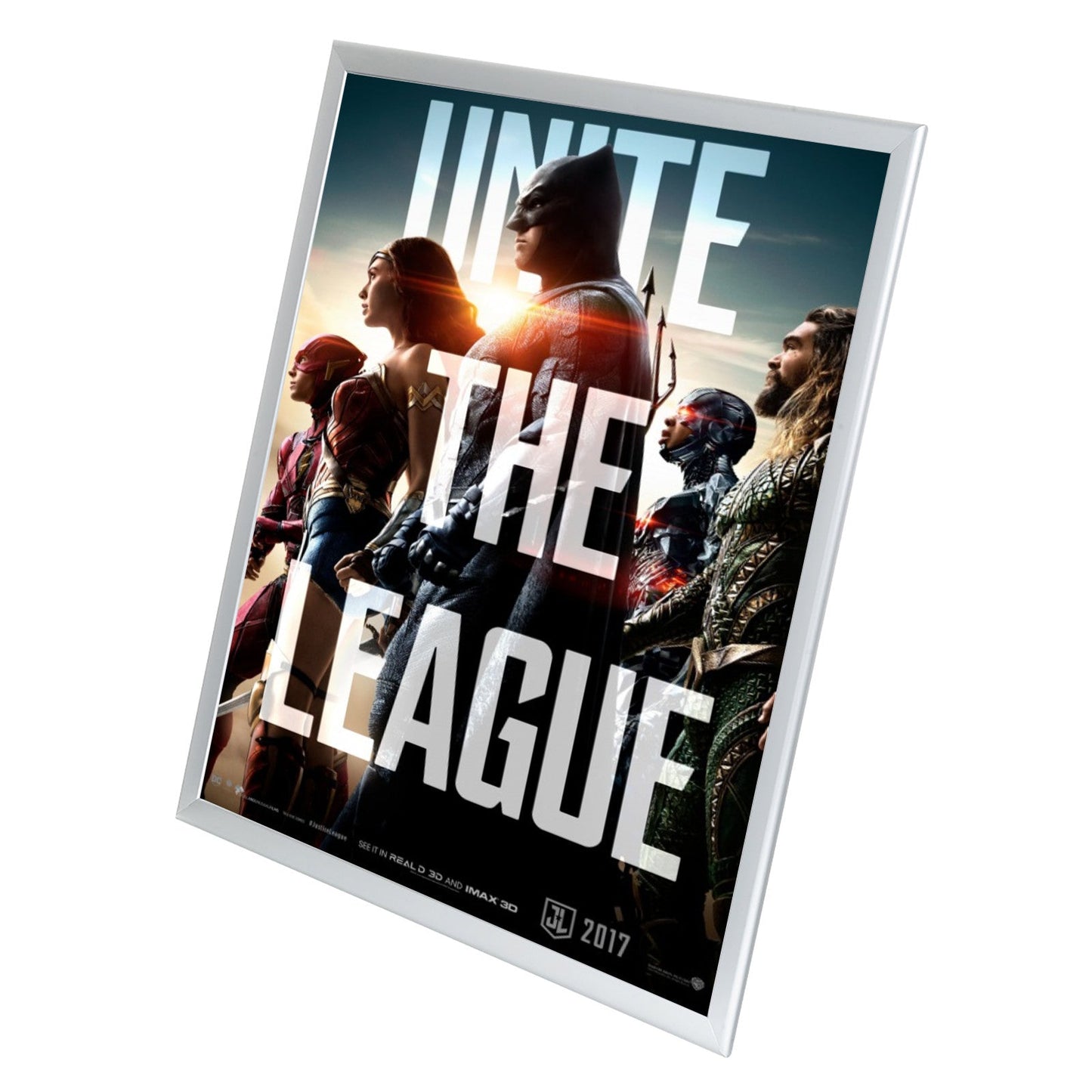 Twin-Pack Silver 30x40 Movie Poster Frame - 1.25" Profile