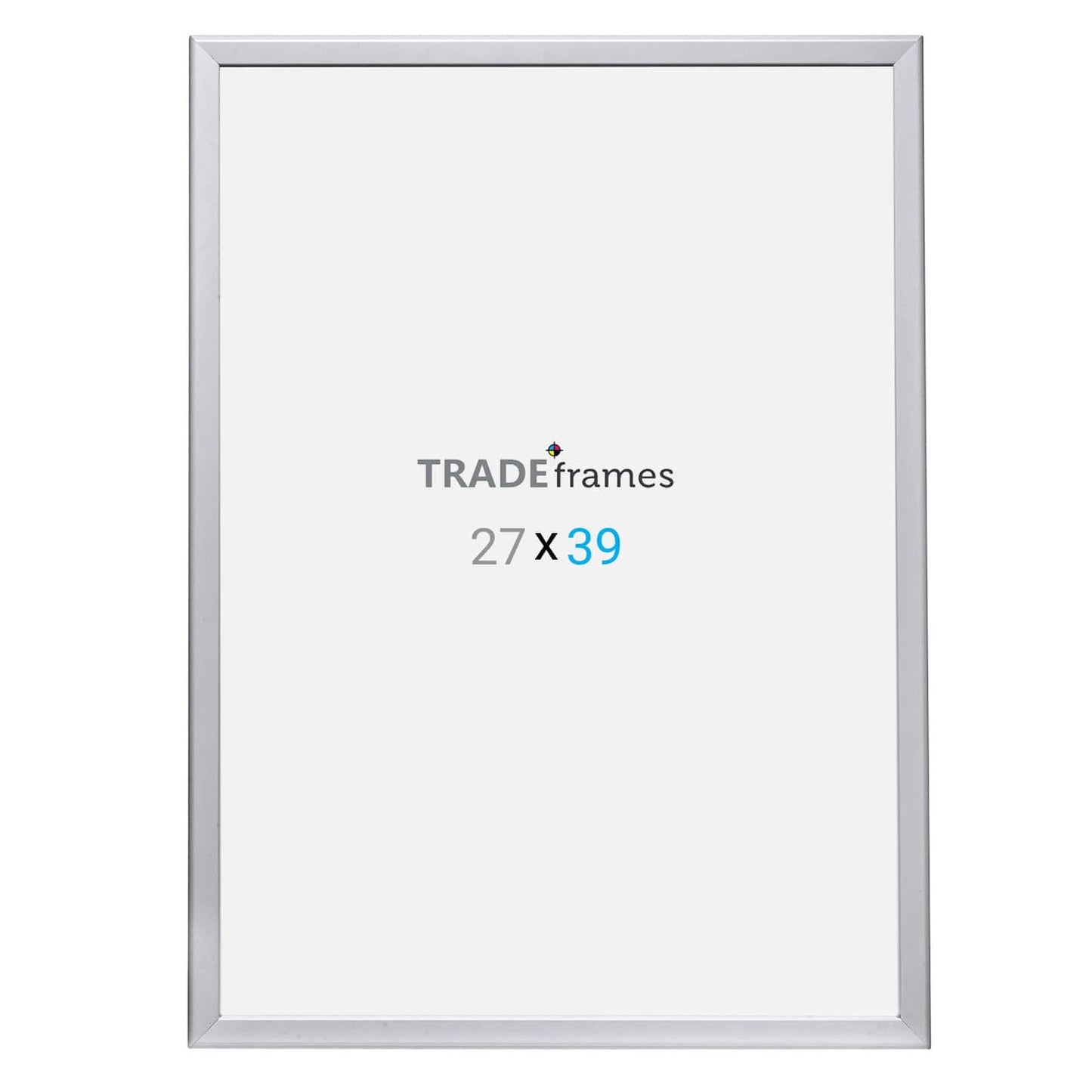 27x39 Silver Snap Frame - 1.25" Profile - Snap Frames Direct