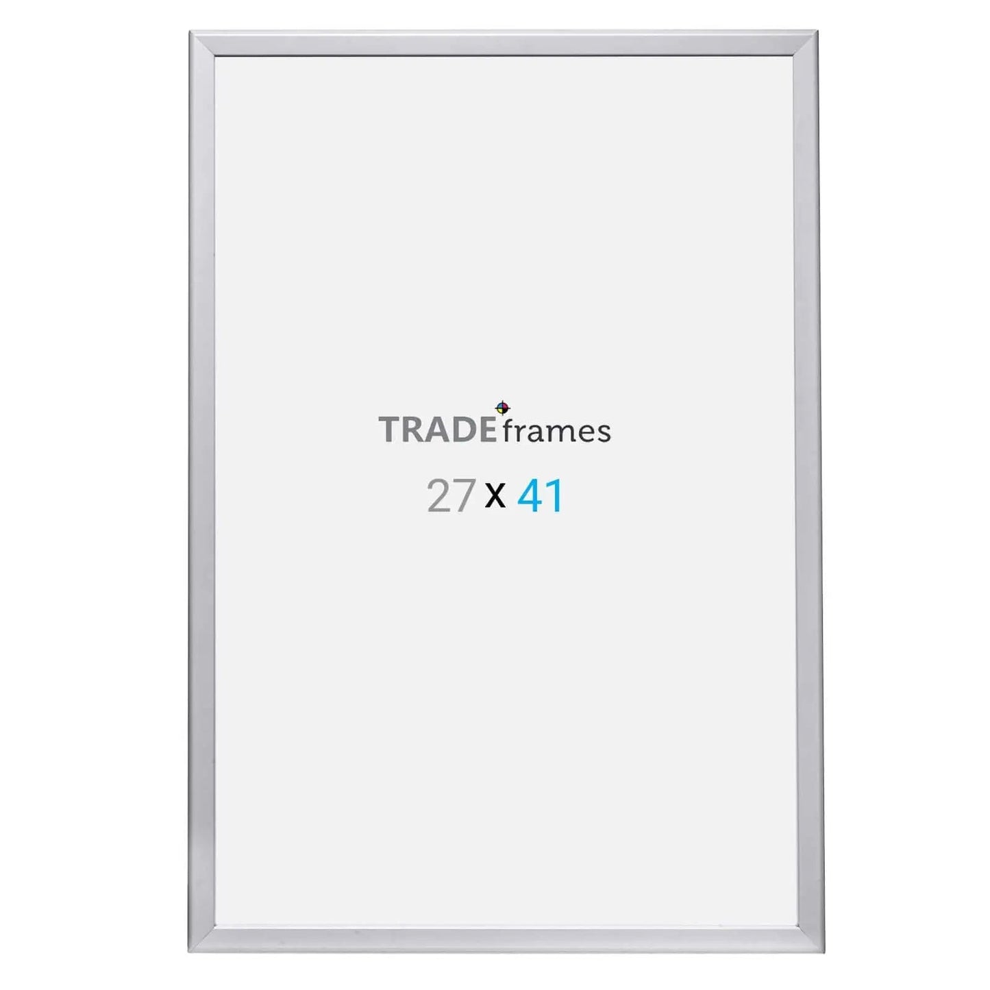27x41 Silver Snap Frame - 1.25" Profile - Snap Frames Direct