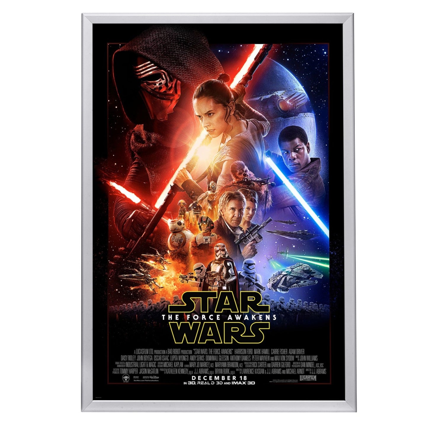 27x40 Silver Snap Frame