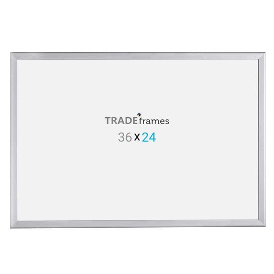 24x36 Silver Snap Frame - 1.25" Profile - Snap Frames Direct