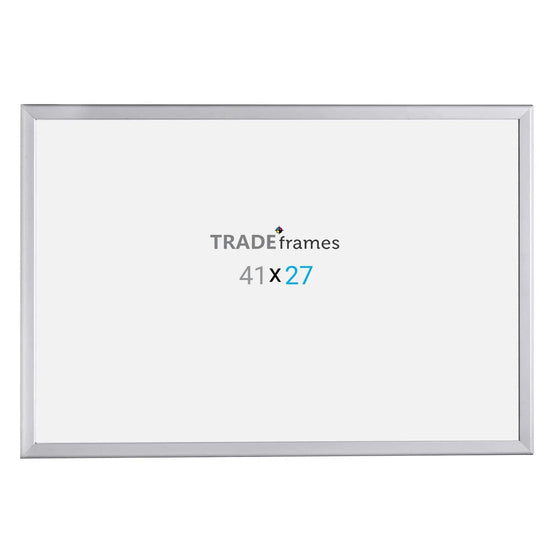 27x41 Silver Snap Frame - 1.25" Profile - Snap Frames Direct