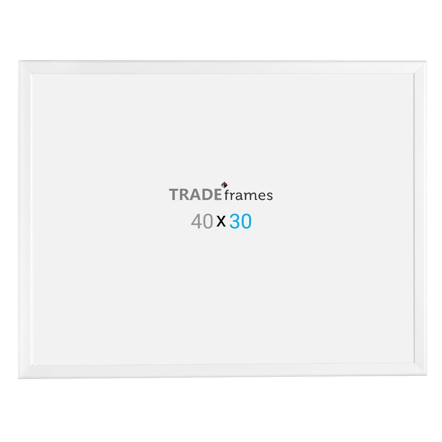 30x40 TRADEframe White Snap Frame 30x40 - 1.25 inch profile - Snap Frames Direct