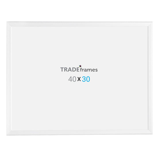 30x40 TRADEframe White Snap Frame 30x40 - 1.25 inch profile - Snap Frames Direct