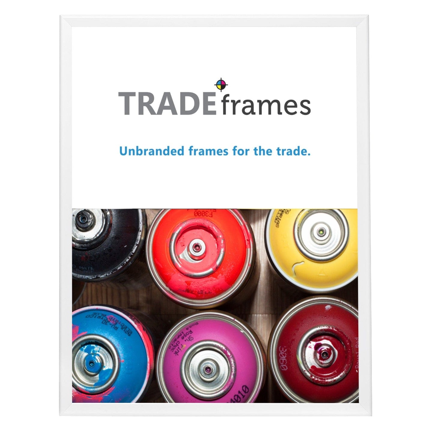 30x40 TRADEframe White Snap Frame 30x40 - 1.25 inch profile - Snap Frames Direct