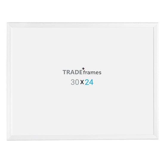 24x30 TRADEframe White Snap Frame 24x30 - 1.25 inch profile - Snap Frames Direct