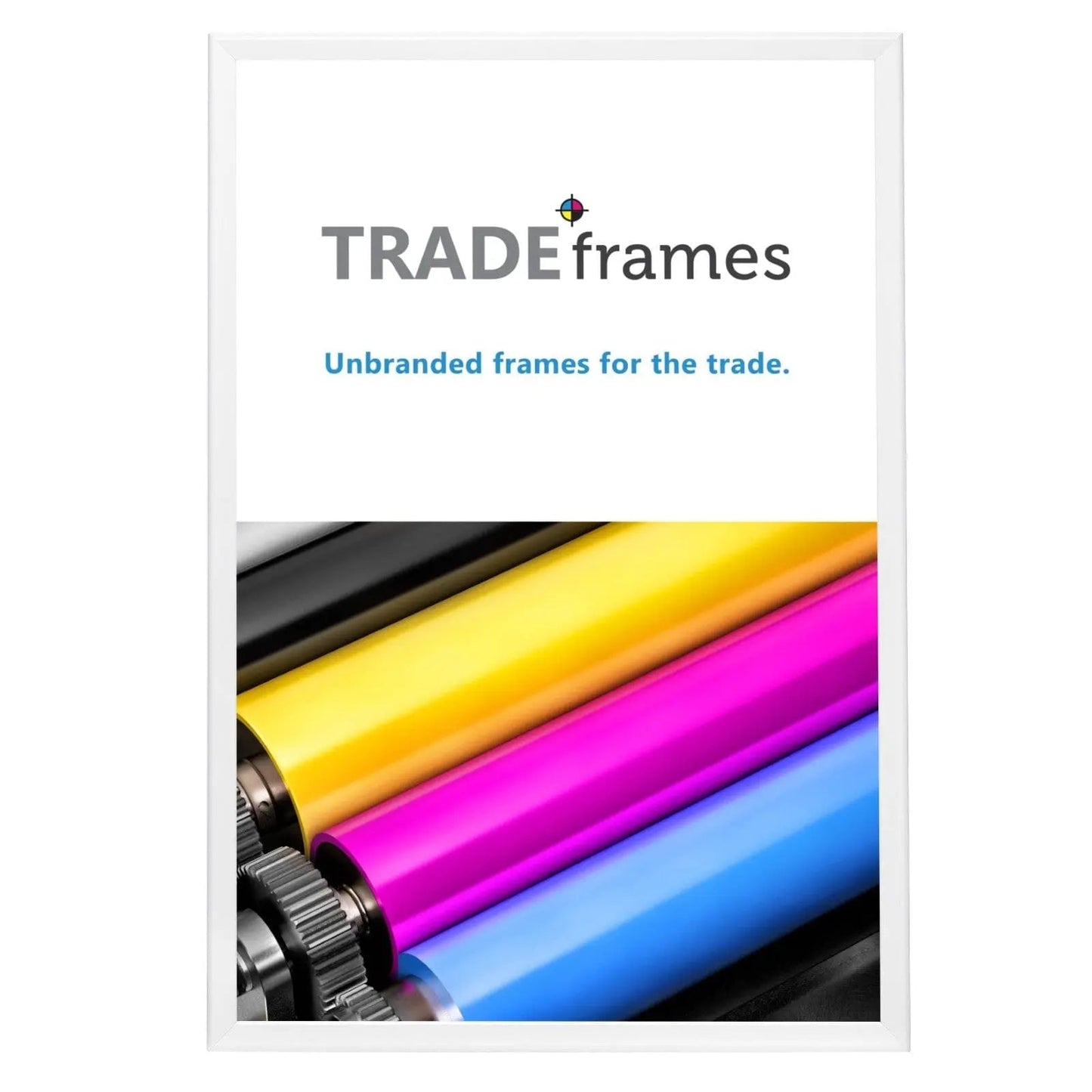 24x36 White Snap Frame - 1.25" Profile - Snap Frames Direct