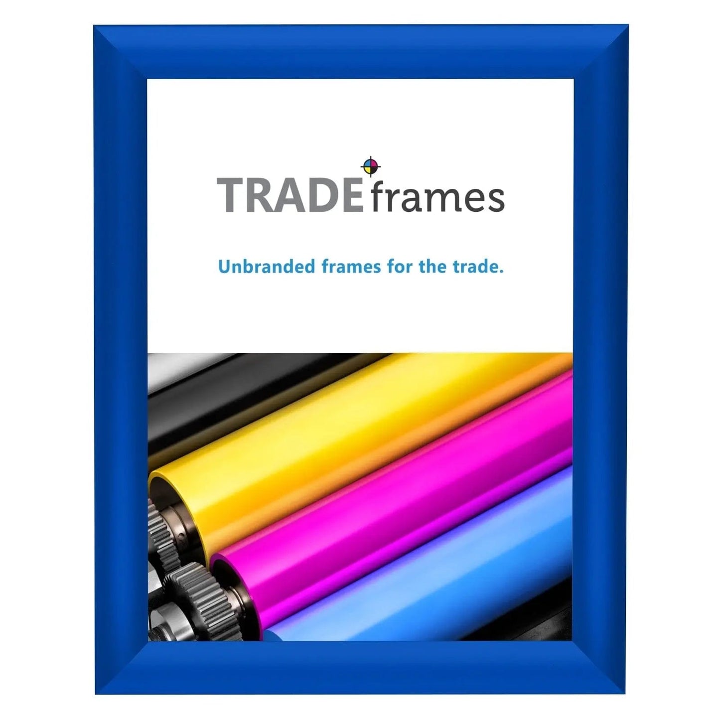 8.5x11 Inches Blue Snap Frame - 1" Profile - Snap Frames Direct