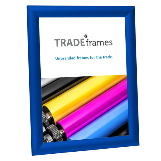 8.5x11 Inches Blue Snap Frame - 1" Profile - Snap Frames Direct