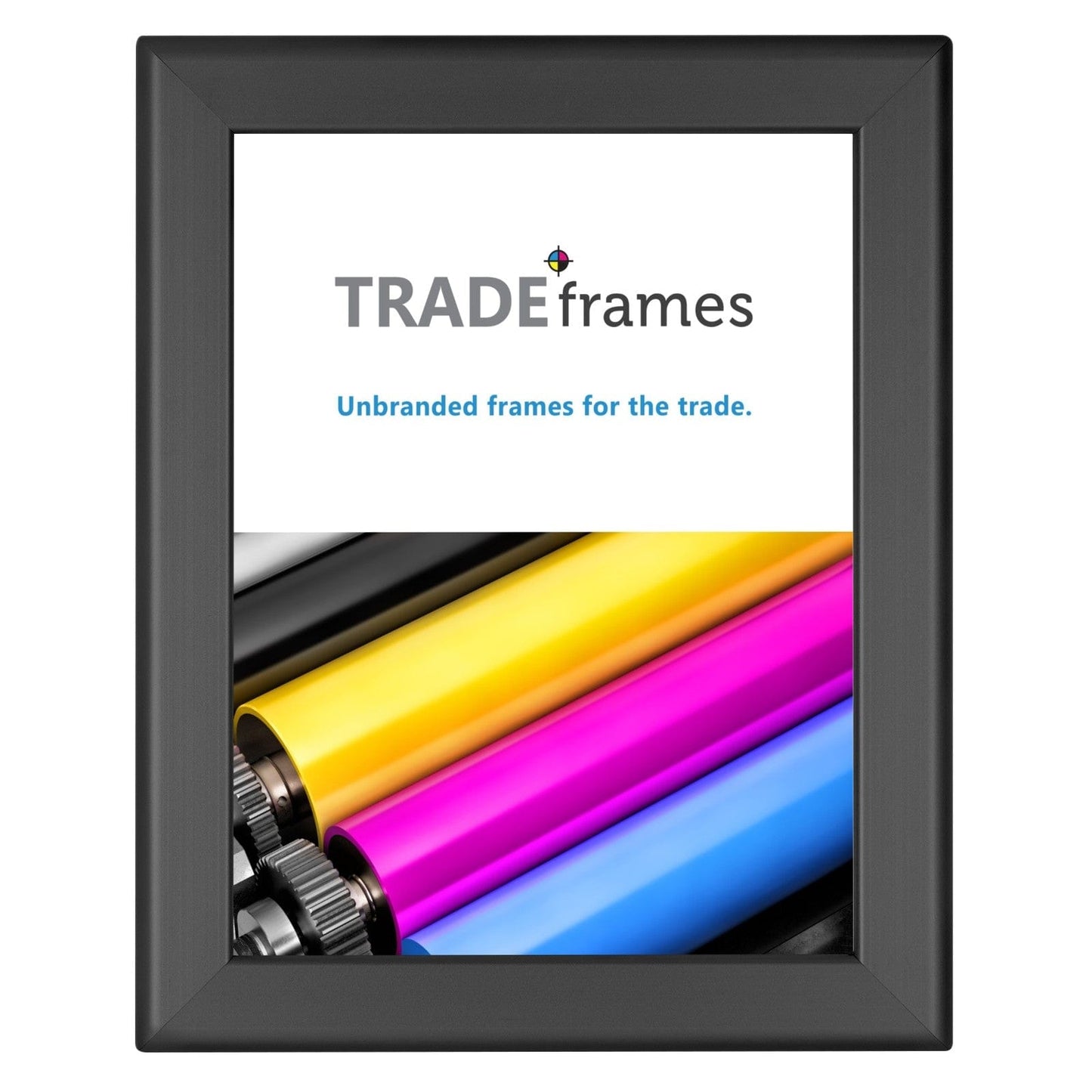 8.5x11 Inches Black Snap Frame - 1.25" Profile - Snap Frames Direct